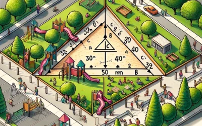 Calcul de longueur dans un parc triangulaire